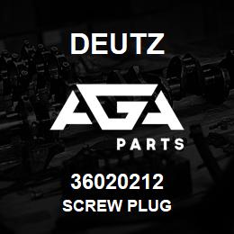 36020212 Deutz SCREW PLUG | AGA Parts