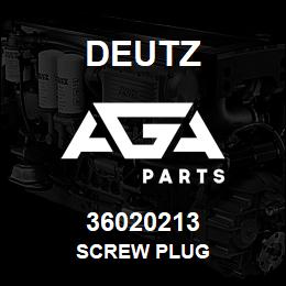 36020213 Deutz SCREW PLUG | AGA Parts