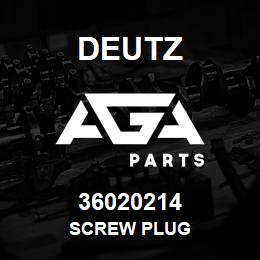 36020214 Deutz SCREW PLUG | AGA Parts