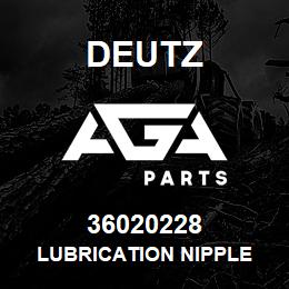 36020228 Deutz LUBRICATION NIPPLE | AGA Parts