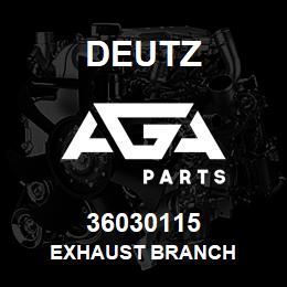 36030115 Deutz EXHAUST BRANCH | AGA Parts