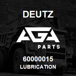 60000015 Deutz LUBRICATION | AGA Parts