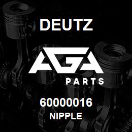 60000016 Deutz NIPPLE | AGA Parts