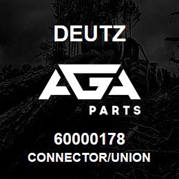 60000178 Deutz CONNECTOR/UNION | AGA Parts