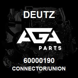 60000190 Deutz CONNECTOR/UNION | AGA Parts