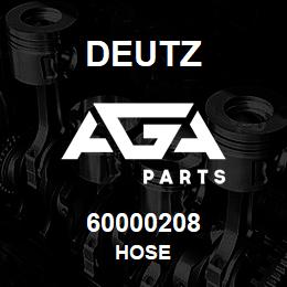 60000208 Deutz HOSE | AGA Parts