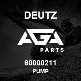 60000211 Deutz PUMP | AGA Parts