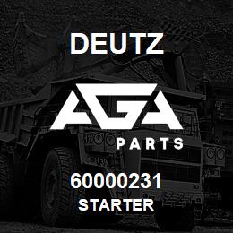 60000231 Deutz STARTER | AGA Parts