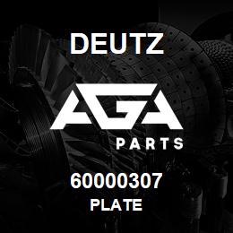 60000307 Deutz PLATE | AGA Parts