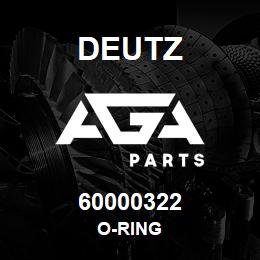 60000322 Deutz O-RING | AGA Parts