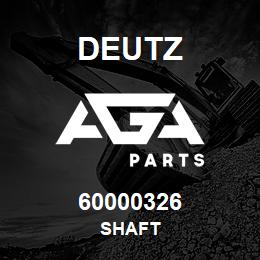 60000326 Deutz SHAFT | AGA Parts