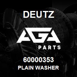 60000353 Deutz PLAIN WASHER | AGA Parts