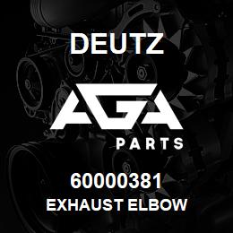 60000381 Deutz EXHAUST ELBOW | AGA Parts