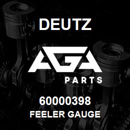 60000398 Deutz FEELER GAUGE | AGA Parts