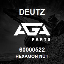 60000522 Deutz HEXAGON NUT | AGA Parts