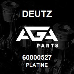 60000527 Deutz PLATINE | AGA Parts