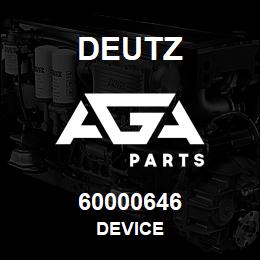 60000646 Deutz DEVICE | AGA Parts