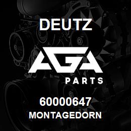 60000647 Deutz MONTAGEDORN | AGA Parts