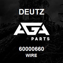 60000660 Deutz WIRE | AGA Parts