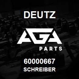 60000667 Deutz SCHREIBER | AGA Parts