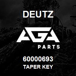 60000693 Deutz TAPER KEY | AGA Parts