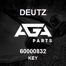 60000832 Deutz KEY | AGA Parts