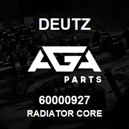 60000927 Deutz RADIATOR CORE | AGA Parts