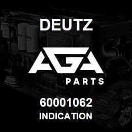 60001062 Deutz INDICATION | AGA Parts