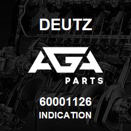 60001126 Deutz INDICATION | AGA Parts