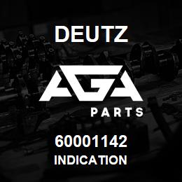 60001142 Deutz INDICATION | AGA Parts