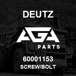 60001153 Deutz SCREW/BOLT | AGA Parts