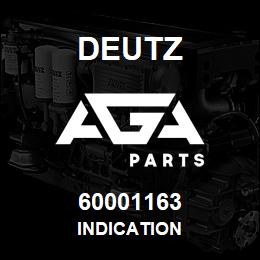 60001163 Deutz INDICATION | AGA Parts