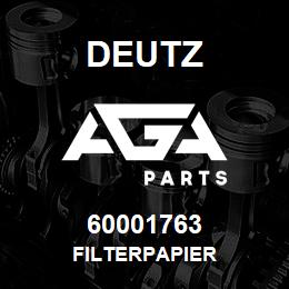 60001763 Deutz FILTERPAPIER | AGA Parts