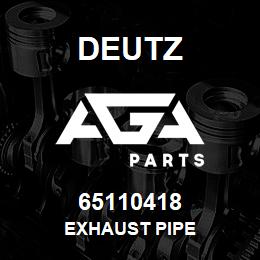 65110418 Deutz EXHAUST PIPE | AGA Parts
