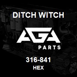316-841 Ditch Witch HEX | AGA Parts