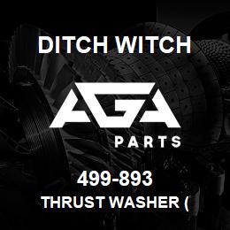 499-893 Ditch Witch THRUST WASHER ( | AGA Parts