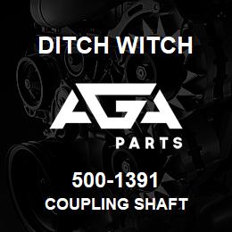 500-1391 Ditch Witch COUPLING SHAFT | AGA Parts