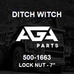 500-1663 Ditch Witch LOCK NUT - 7" | AGA Parts