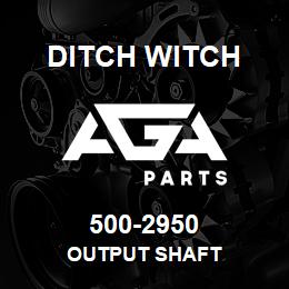 500-2950 Ditch Witch OUTPUT SHAFT | AGA Parts