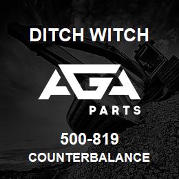 500-819 Ditch Witch COUNTERBALANCE | AGA Parts