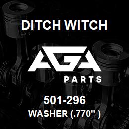 501-296 Ditch Witch WASHER (.770" ) | AGA Parts