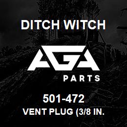 501-472 Ditch Witch VENT PLUG (3/8 IN. | AGA Parts