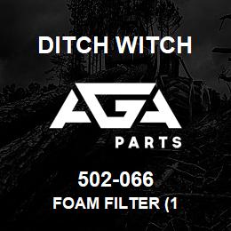 502-066 Ditch Witch FOAM FILTER (1 | AGA Parts