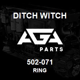 502-071 Ditch Witch RING | AGA Parts