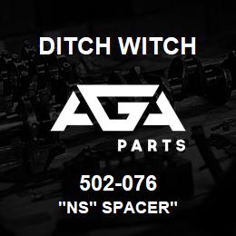 502-076 Ditch Witch "NS" SPACER" | AGA Parts