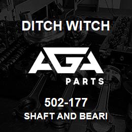 502-177 Ditch Witch SHAFT AND BEARI | AGA Parts