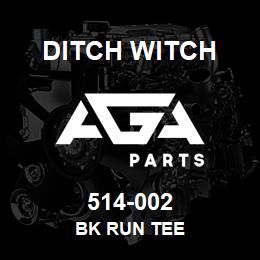 514-002 Ditch Witch BK RUN TEE | AGA Parts