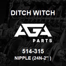 514-315 Ditch Witch NIPPLE (24N-2" ) | AGA Parts