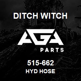 515-662 Ditch Witch HYD HOSE | AGA Parts