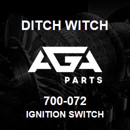 700-072 Ditch Witch IGNITION SWITCH | AGA Parts